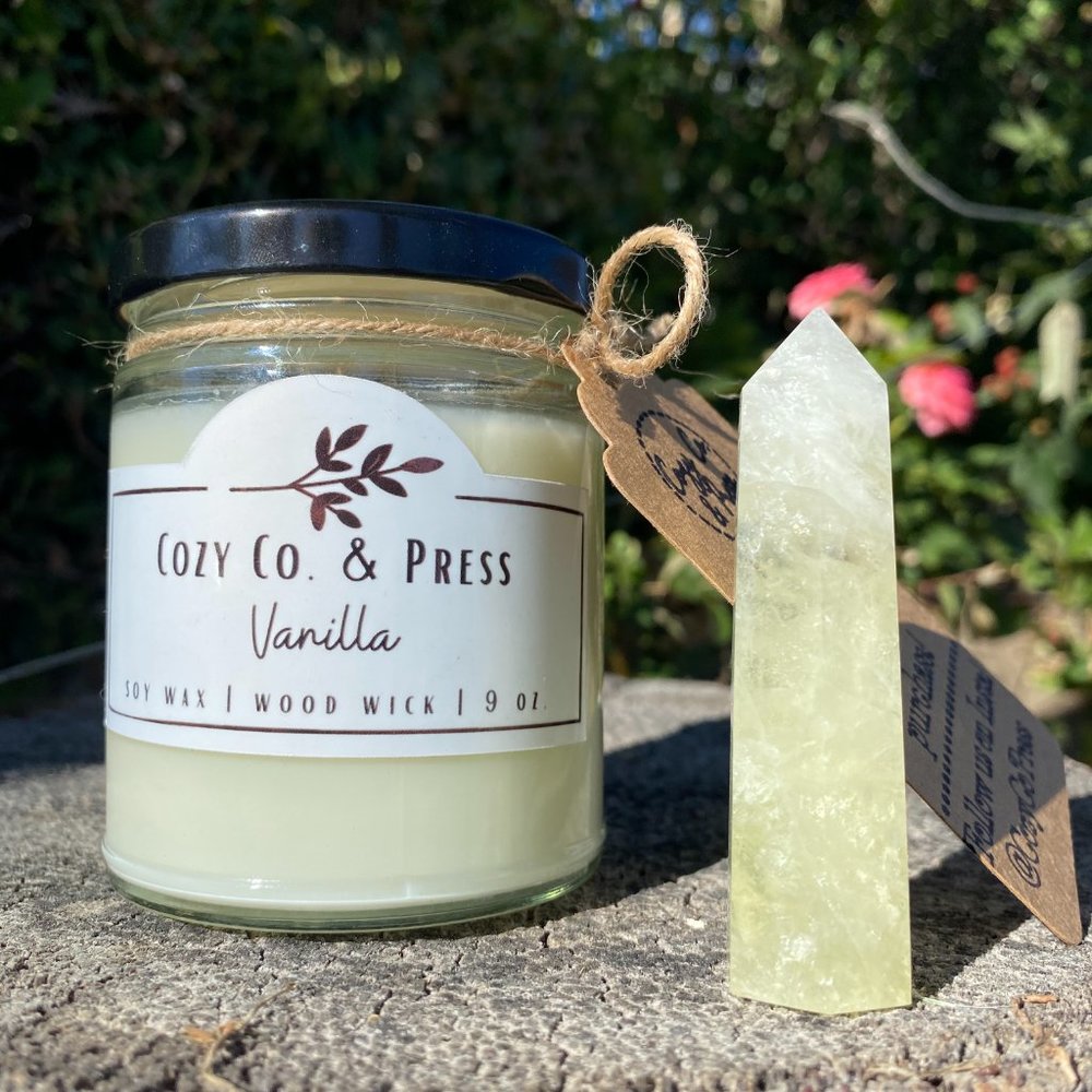 Soy Woodwick Vanilla Candle